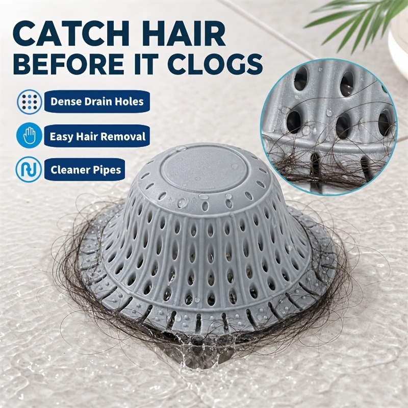 Silicone Foldable Hair Catcher - Drain Pipe Clip avis et prix