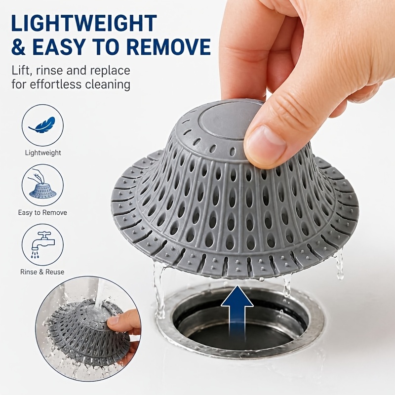 Silicone Foldable Hair Catcher - Drain Pipe Clip avis et prix