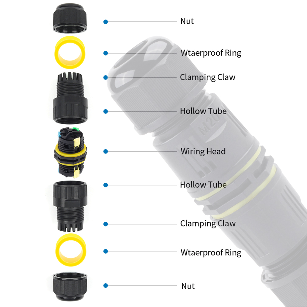 1PCS IP68 M20 Adapter Wire Con - Push Fit Connector avis et prix