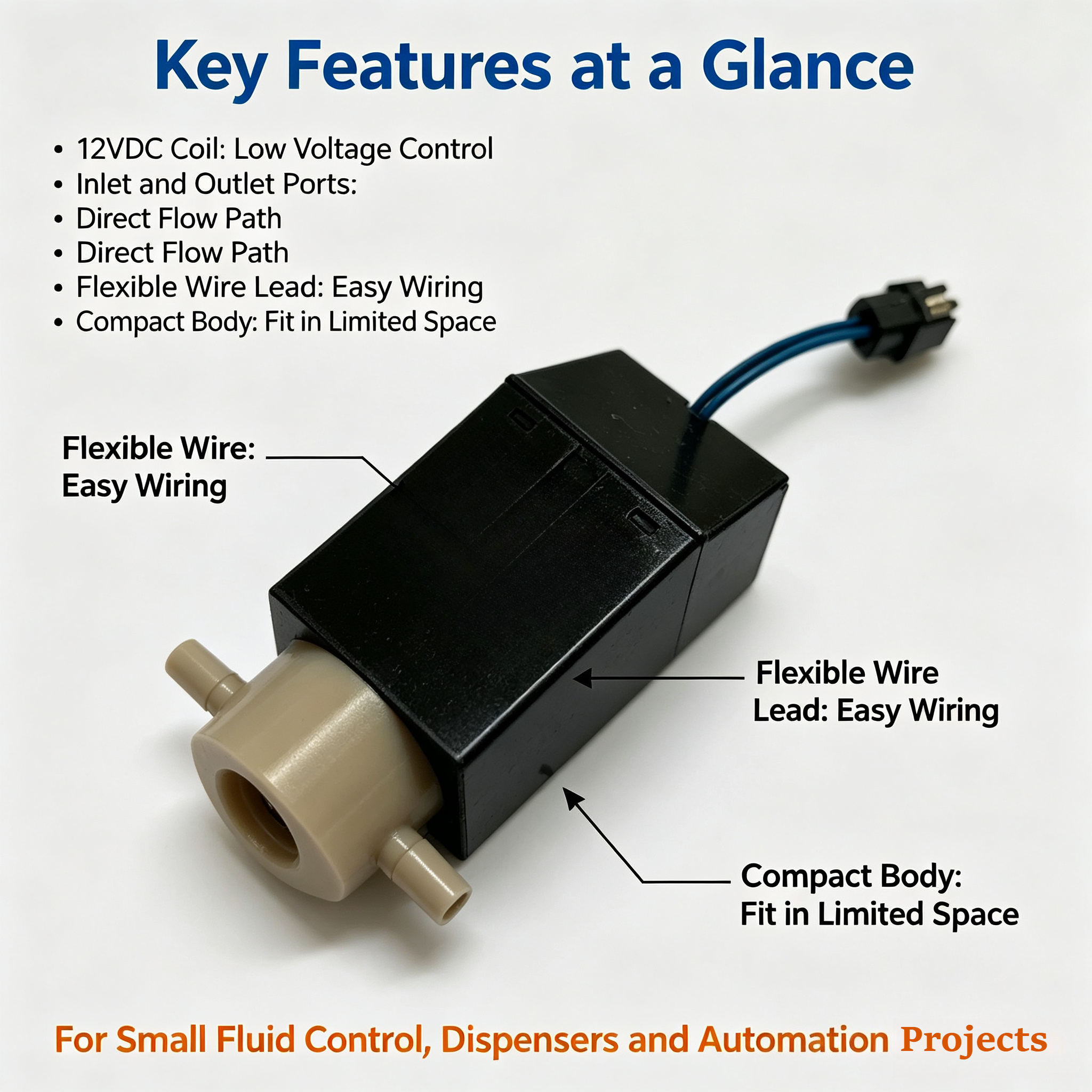 WTA-2K-N4G-12 12VDC Two-Way So - Isolation Valve Mini avis et prix