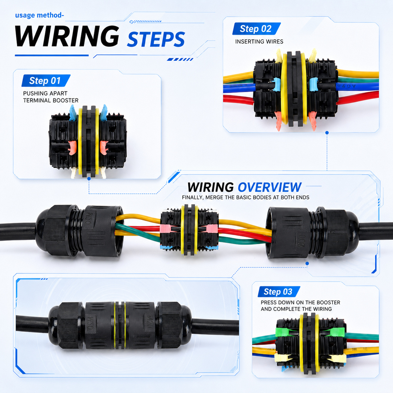 5PCS IP68 Waterproof Quick Wir - Push Fit Connector avis et prix