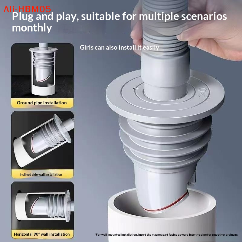 (HB05)Bathroom Sewer Seal Ring - Drain Pipe Clip avis et prix