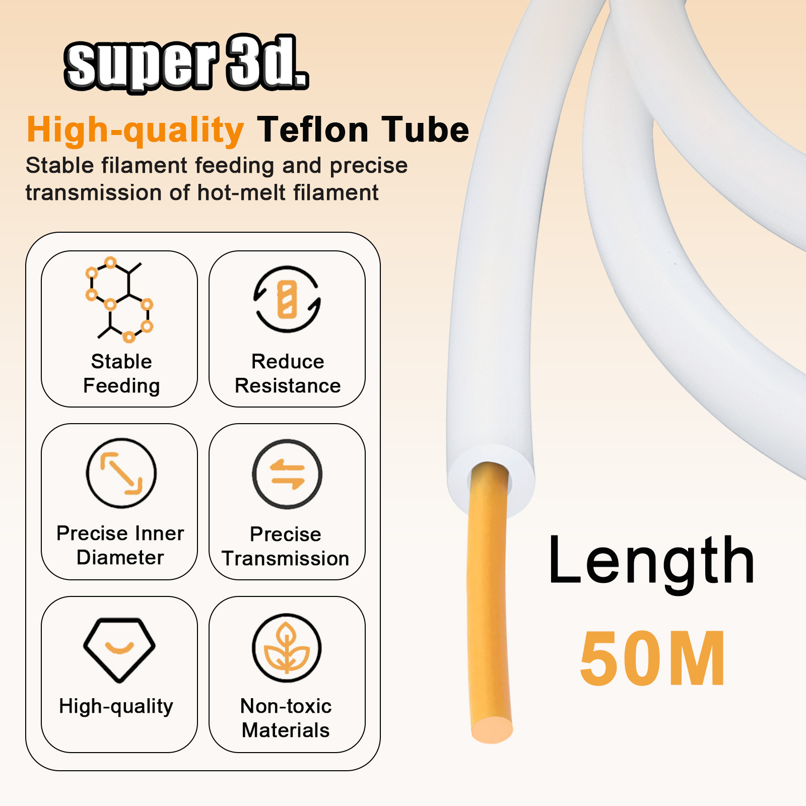 PTFE Tube 3D Printer 2.5mm 4mm - Ptfe Tape Thread avis et prix