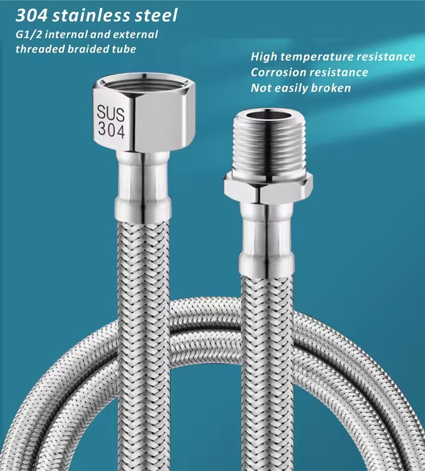 1pc 20/40/60/80/100/150/200CM  - Flexible Hose Braided avis et prix