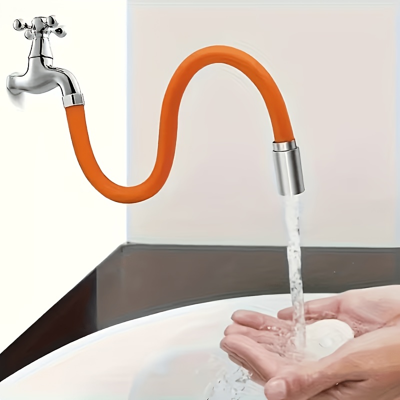 2-in-1 Foldable Faucet Extende - Flexible Hose Braided avis et prix