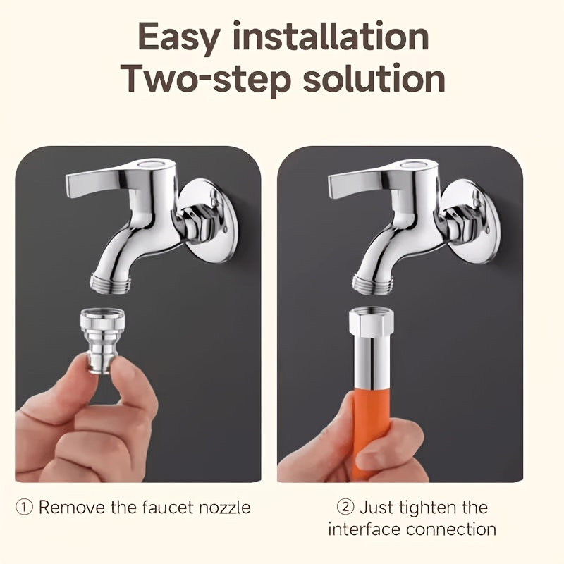 2-in-1 Foldable Faucet Extende - Flexible Hose Braided avis et prix
