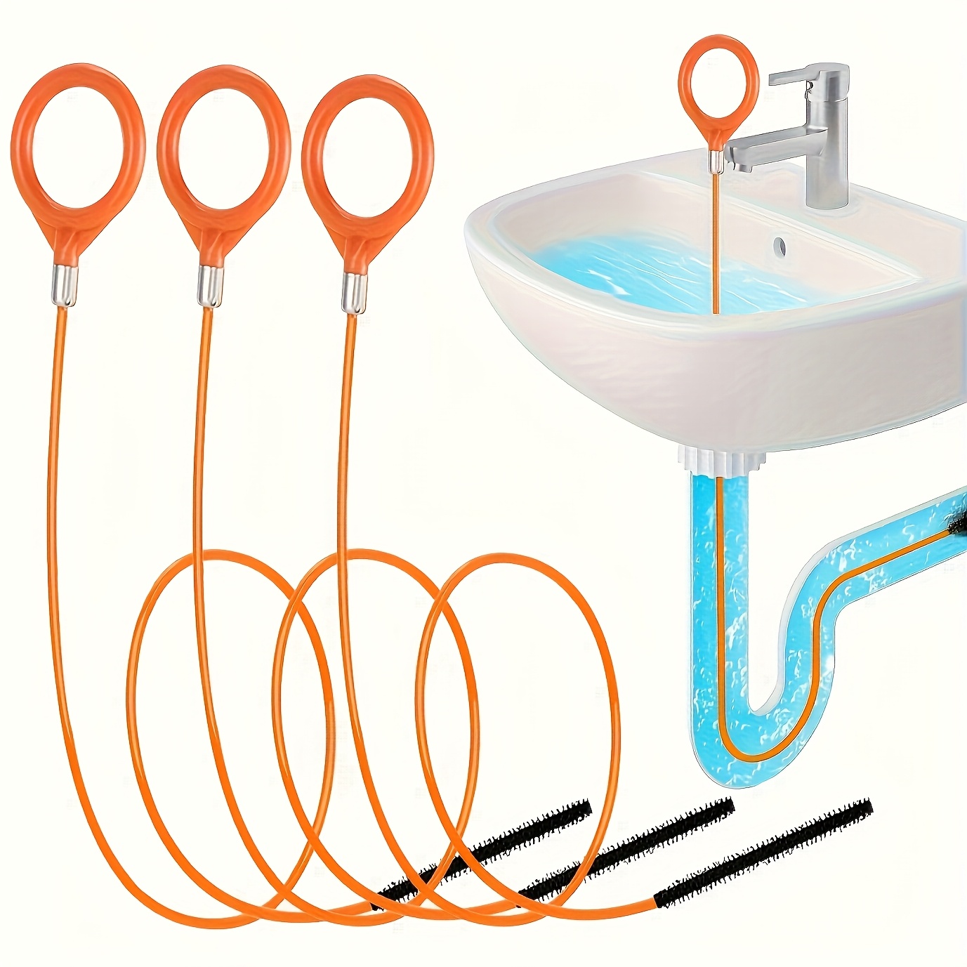 Sink Snake Hair Remover Tool,  - Drain Snake Flexible avis et prix