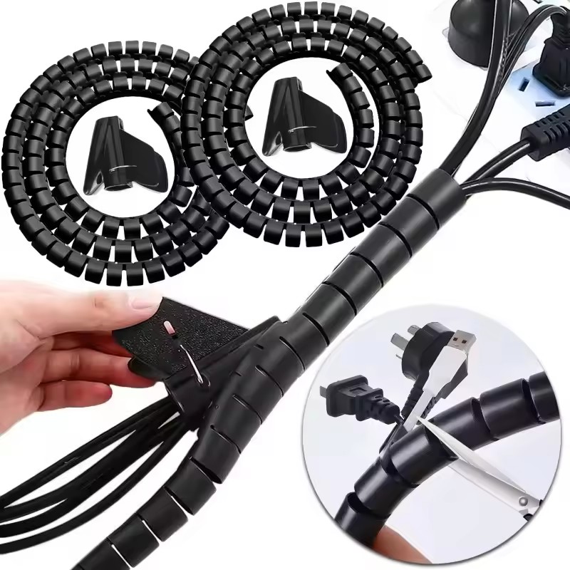 2M Flexible Spiral Cable Organ - Plastic Pipe Clip avis et prix