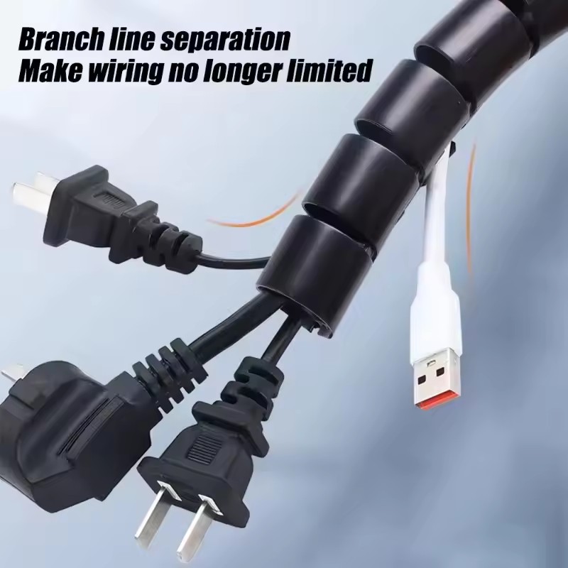2M Flexible Spiral Cable Organ - Plastic Pipe Clip avis et prix
