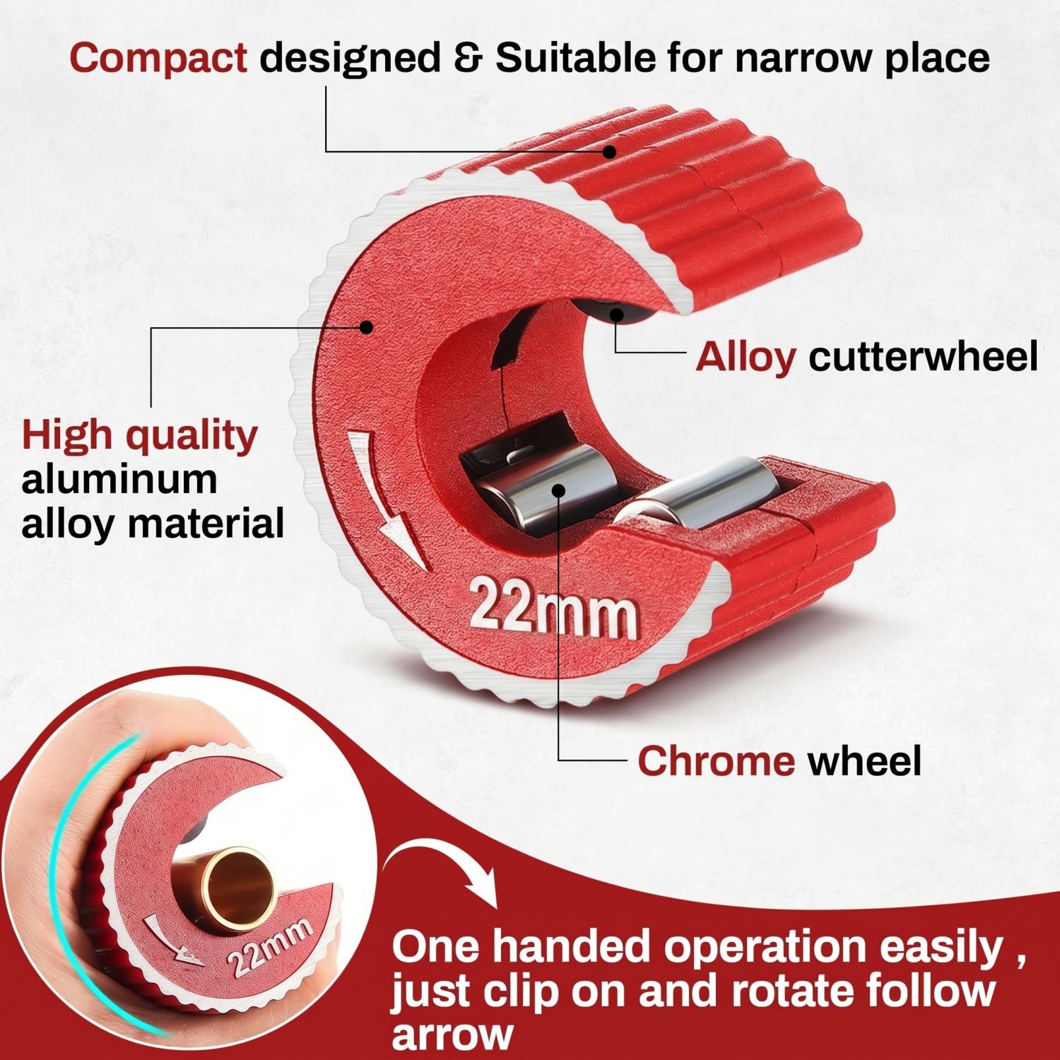 Copper Tubing Cutter Set 3 PCS - Pipe Cutter Ratchet avis et prix