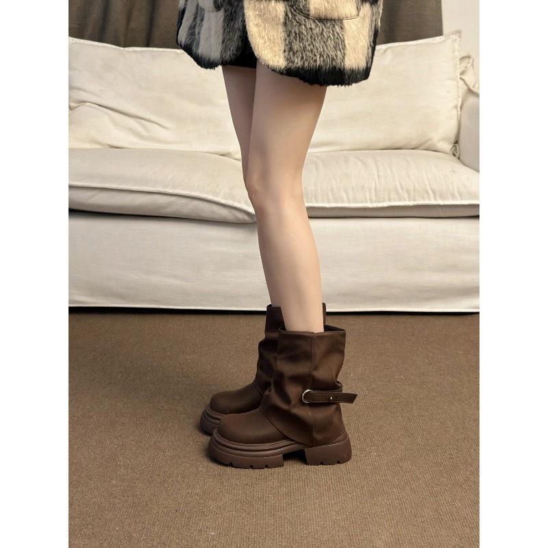 Women's Thick Bottom Boots Bri - Pipe Bending Spring avis et prix