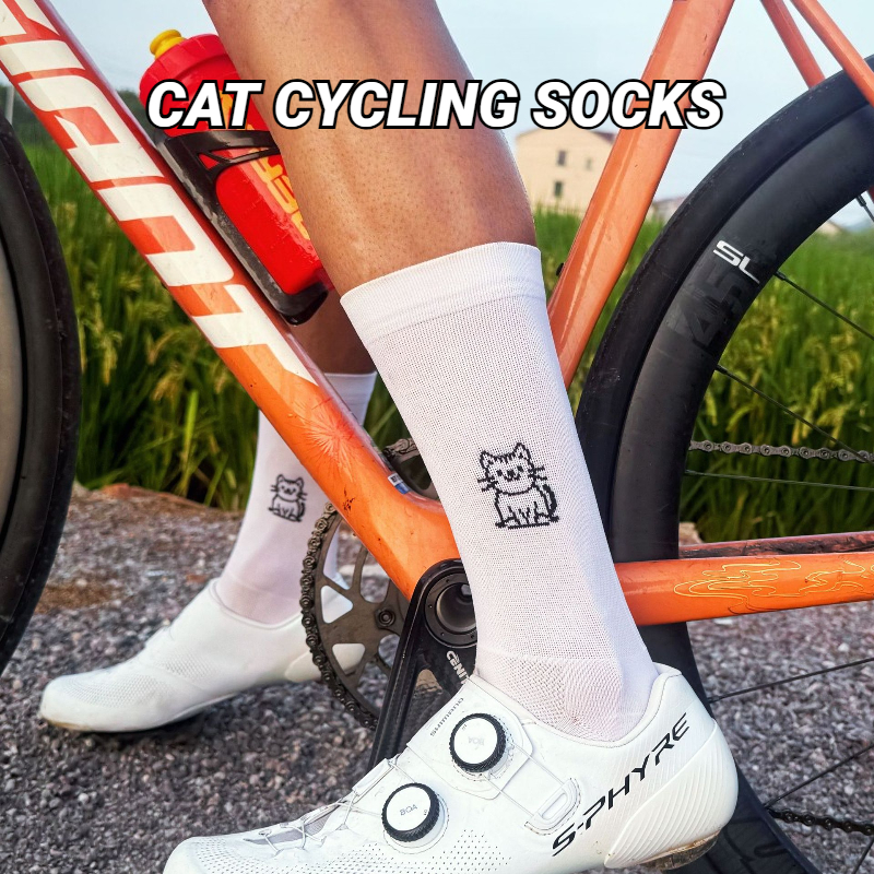 Cat Pattern Cycling Socks Spri - Pipe Bending Spring avis et prix