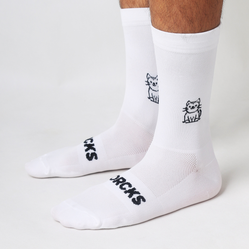 Cat Pattern Cycling Socks Spri - Pipe Bending Spring avis et prix
