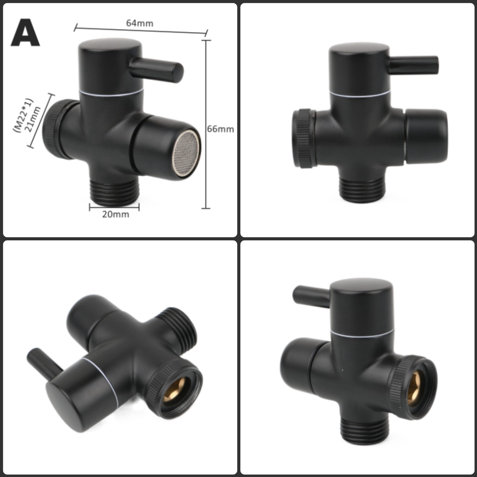 Black Brass Shower Arm Adapter - Shower Valve Cartridge avis et prix
