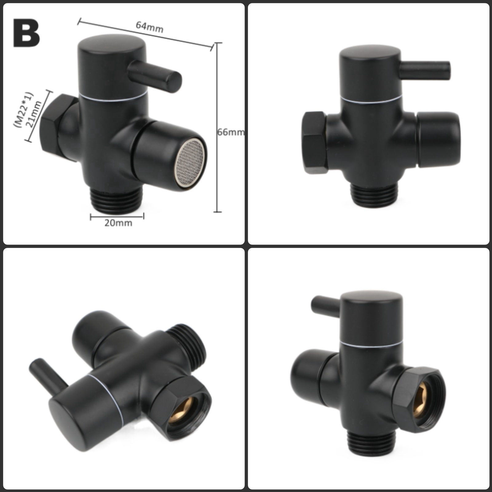 Black Brass Shower Arm Adapter - Shower Valve Cartridge avis et prix