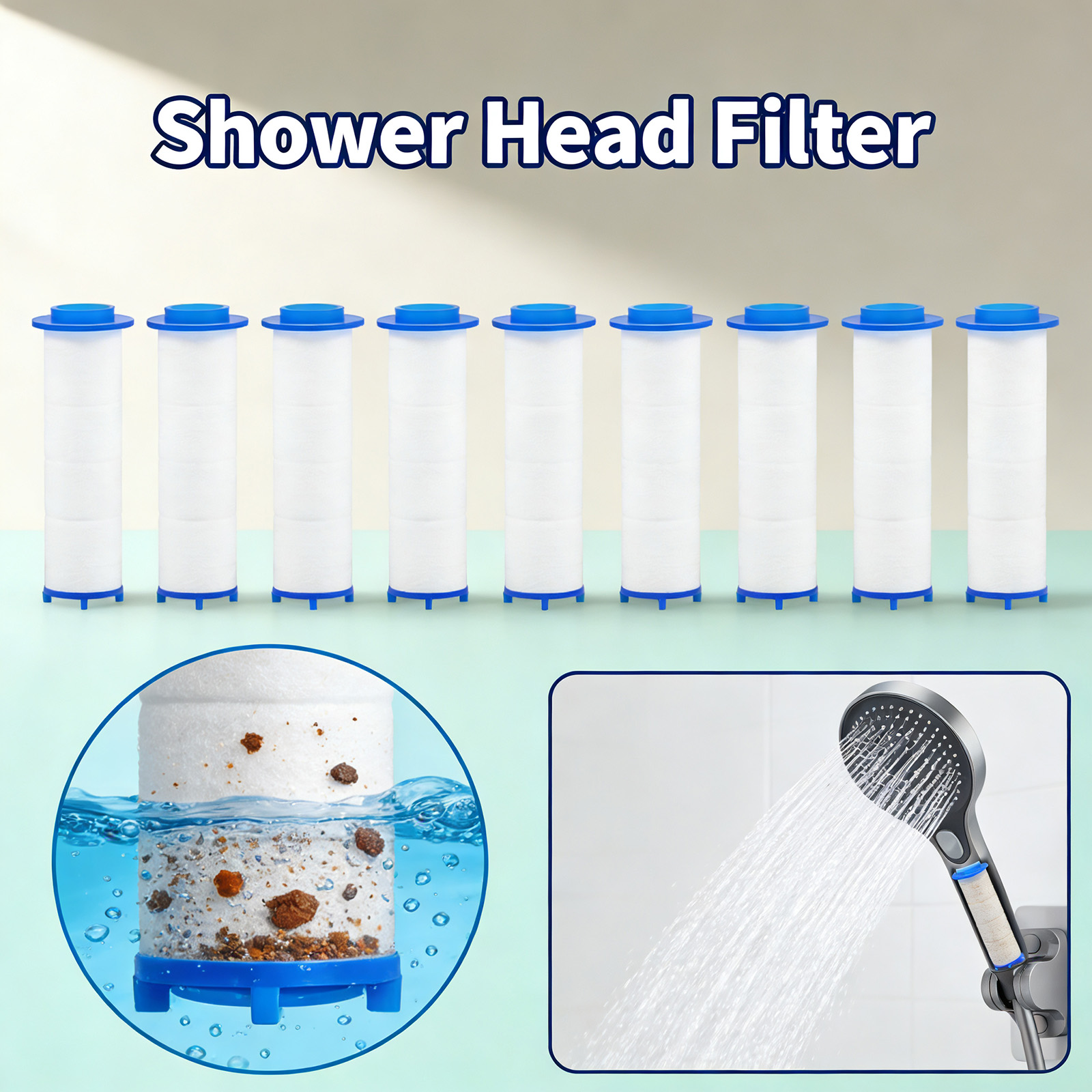 20Pcs Replacement Shower Filte - Shower Valve Cartridge avis et prix