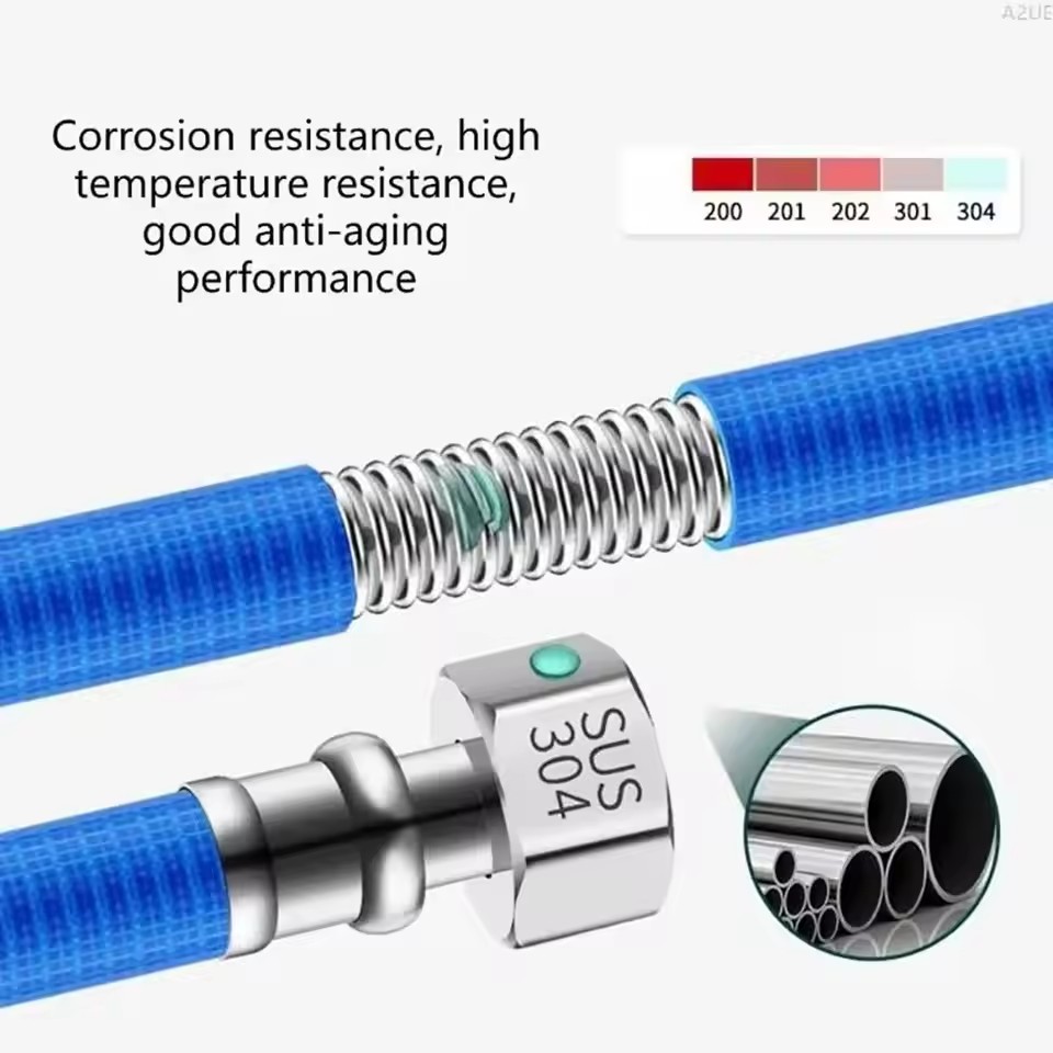 1Pcs 20/40/60/100/200/300cm St - Flexible Hose Braided avis et prix